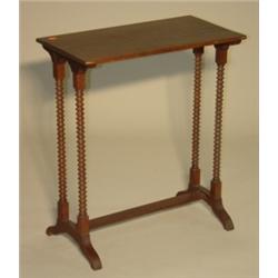 WALNUT SPOOL LEGGED STAND