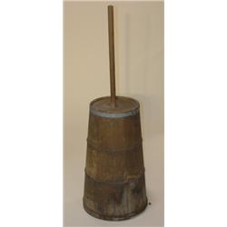 NEW ENGLAND WOODEN BUTTER CHURN