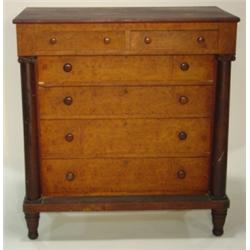 EMPIRE CURLY MAPLE & CHERRY CHEST