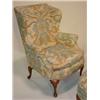 Image 2 : KINDEL QUEEN ANNE STYLE WINGCHAIR & OTTOMAN