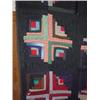 Image 3 : LOG CABIN PATTERN CRAZY QUILT