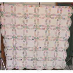DOUBLE WEDDING BAND PATTERN QUILT