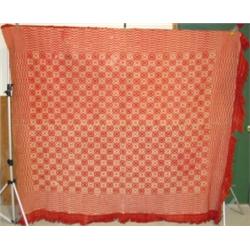 PENNSYLVANIA RED & WHITE COVERLET