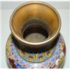 Image 2 : CLOISONN+ FLORAL DECORATED MANTEL VASE
