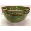 Image 1 : GREEN GLAZED ART POTTERY BOWL