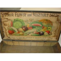 ORIGINAL BLACK PAINTED HINGED SEED BOX