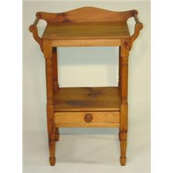PINE SINGLE DRAWER WASHSTAND