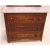 Image 2 : VICTORIAN MARBLE TOP CHEST W/MIRROR BACK
