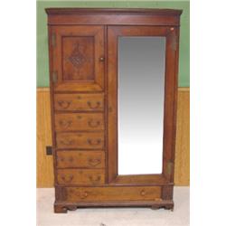 LARGE SOFTWOOD ARMOIRE