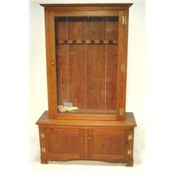 PINE CUSTOM MADE GUN CABINET