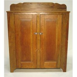 PRIMITIVE SOFTWOOD 2 DOOR JELLY CUPBOARD