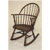 Image 1 : MAHOGANY WINDSOR STYLE ROCKER