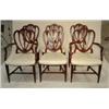 Image 1 : SET OF 6 MAHOGANY SHIELD BACK DINING CHAIRS