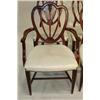 Image 2 : SET OF 6 MAHOGANY SHIELD BACK DINING CHAIRS