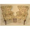 Image 1 : PR. OF UPHOLSTERED FIRESIDE ARM CHAIRS