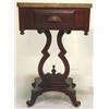 Image 2 : PR. OF MAHOGANY MARBLE TOP NIGHTSTANDS