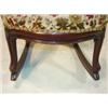 Image 3 : VICTORIAN WALNUT UPHOLSTERED ROCKING CHAIR