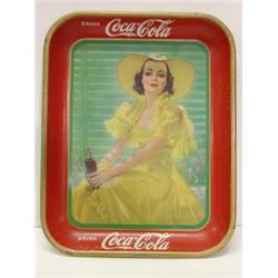1938 COCA-COLA ADVERTISING TRAY