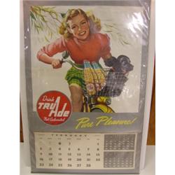 1947 TRU-ADE ADVERTISING WALL CALENDER