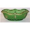 Image 1 : GREEN DELAWARE GLASS CENTER BOWL