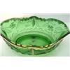 Image 2 : GREEN DELAWARE GLASS CENTER BOWL