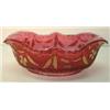 Image 1 : CRANBERRY DELAWARE GLASS CENTER BOWL