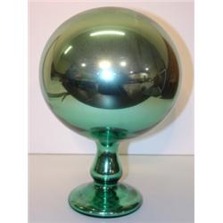 MERCURY ONE PC. GLASS BALL ON PEDESTAL