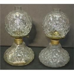 PR. OF MINIATURE GONE W/WIND LAMPS