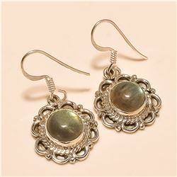 Labradorite Earring Solid Sterling Silver