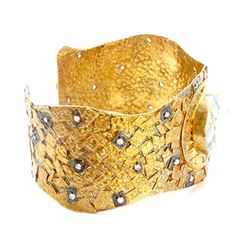 Sterling Silver .925 gold tone Cuff Bangle 53.55 gram