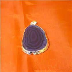 Pendant Agate Slice Purple Sp Pendants