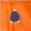 Image 1 : Pendant Agate Slice Purple Sp Pendants