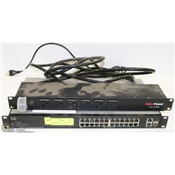 CISCO SG200-26P 26 PORT SMART SWITCH & CYBER POWER