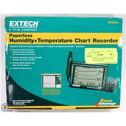 EXTECH RH520A HUMIDITY TEMP PAPERLESS RECORDER
