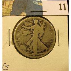 1917 Obverse S Walking Liberty Half Dollar, G.