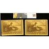 Image 1 : Pair of 1939 RW6 U.S. Federal Migratory Waterfowl Stamps,Both unsigned, OG, H, VF.
