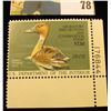 Image 1 : 1986 RW53 U.S. Federal Migratory Waterfowl Stamps, Unused plate number single, OG, NH. VF.