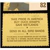 Image 2 : 1992 RW59 U.S. Federal Migratory Waterfowl Stamps, Unused, OG, NH. EF.
