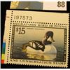 Image 1 : 2001 RW65 U.S. Federal Migratory Waterfowl Stamps, Unused plate number single, OG, NH. VF.