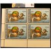 Image 1 : 1979 RW46 Plateblock of 4 U.S. Federal Migratory Waterfowl Stamps, VF.
