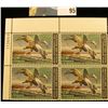 Image 1 : 1982 RW49 Plateblock of 4 U.S. Federal Migratory Waterfowl Stamps, VF.