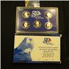 Image 1 : 2007 S Five-Piece Statehood U.S. Quarter Proof Set. Original as issued. Five-piece Set.
