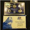Image 2 : 2007 S Five-Piece Statehood U.S. Quarter Proof Set. Original as issued. Five-piece Set.
