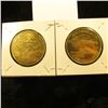 Image 2 : Pair of 39mm 1994 Ankeny, Iowa Aviation Expo Commemorative Brass medals depicting Boeing B-17 Flying