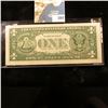 Image 2 : Series 2003 One Dollar "Colarized" George Washington with U.S. Flag Federal Reserve Note, CU.