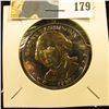 Image 1 : 1782-1982 250th Anniversary George Washington Commemorative Medal, layered in .999 Fine Silver & 24K