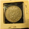 Image 2 : 1957 Netherlands Silver One Guilder, EF.