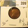 1916 D Lincoln Cent - AU red