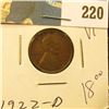 1922 D Lincoln Cent - VF