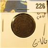 1865 2 cent piece G-VG